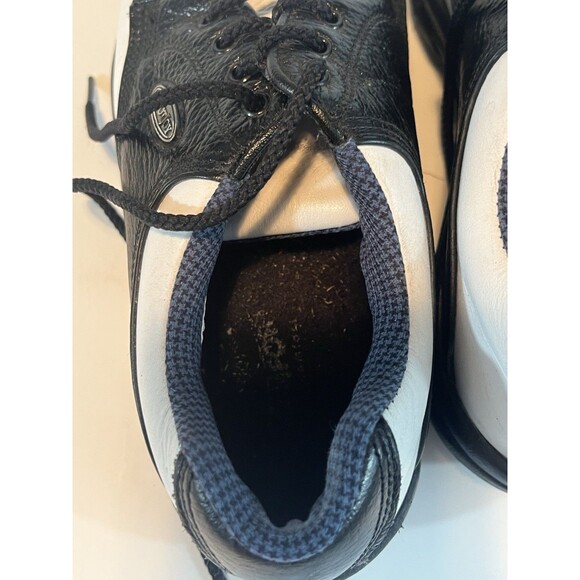Footjoy 98589 Golf Cleats Shoes Size 6  White Black Saddle - Picture 5 of 11